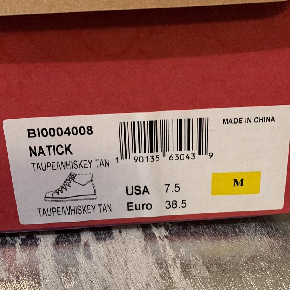 BIONICA Natick Taupe Snakeskin Metallic Hiking Boots 7.5 - Picture 8 of 10